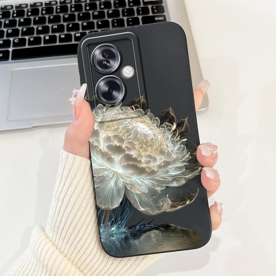 Для OPPO A79 5G Красивый Чехол для Телефона с Рисунком Розы и Бантом Для Oppo A79 5G CPH2553 CPH2557 Ударопрочные Мягкие Силиконовые Чехлы