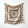 Simple 91 * 91 striped small square scarf women's silk scarf professional small scarf autumn and winter warm shawl scarf temperament headband