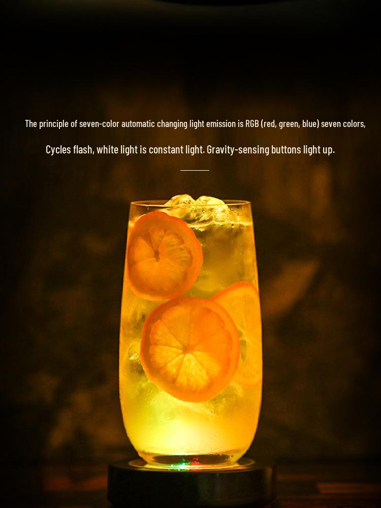 Светящаяся подставка под бокал для вина и коктейлей – Подсветка для бара и бармена