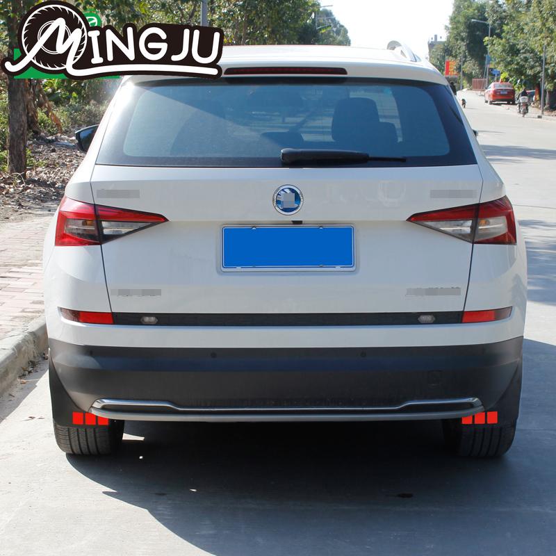 Для skoda kodiaq 2018-аксессуары для автомобильных крыльев, брызговики, брызговики, передние и задние брызговики
