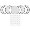 Wall Mirror Acrylic Moon Cycle Change Mirrors Set for Home Bedroom Decoration OrnamentBlack