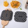 Yousheng Air Fryer Liner Silicone Baking Pad Square Heat Resistant Air Fryer Accessories Replacement Crisper Plate Non-Stick Air Fryer Grill Pan