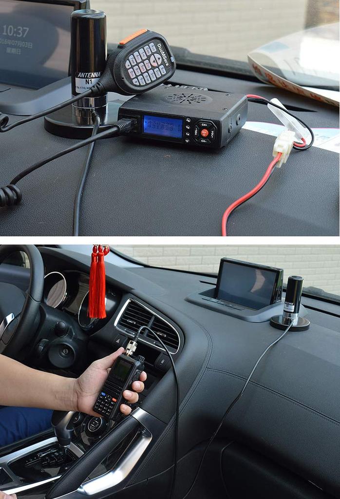 EasyTalk Cooguy HH-N2RS Короткая автомобильная мобильная антенна с очень толстым магнитным основанием и 5-метровым коаксиальным кабелем для диапазонов VHFUHF 144430 МГц, Беспроводная, Автомобильная, Любительская