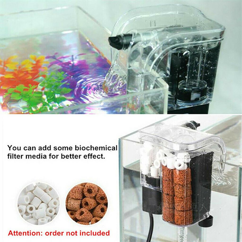 Мини-аквариумный аквариум повесить на внешний кислородный фильтр для воды
