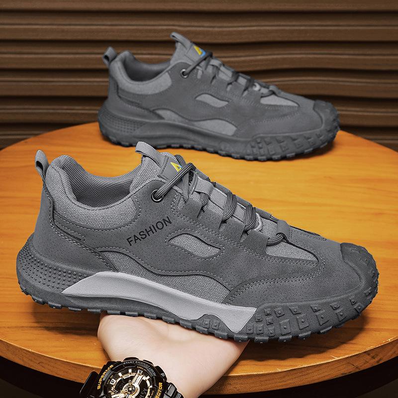Мужская обувь Обувь для защиты труда на строительной площадке Мужская всесезонная противоскользящая износостойкая толстая подошва Модная дышащая и защищающая от запаха рабочая обувь