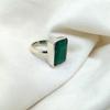 Emerald Gemstone 925 Sterling Silver Handmade Women Ring Jewelry