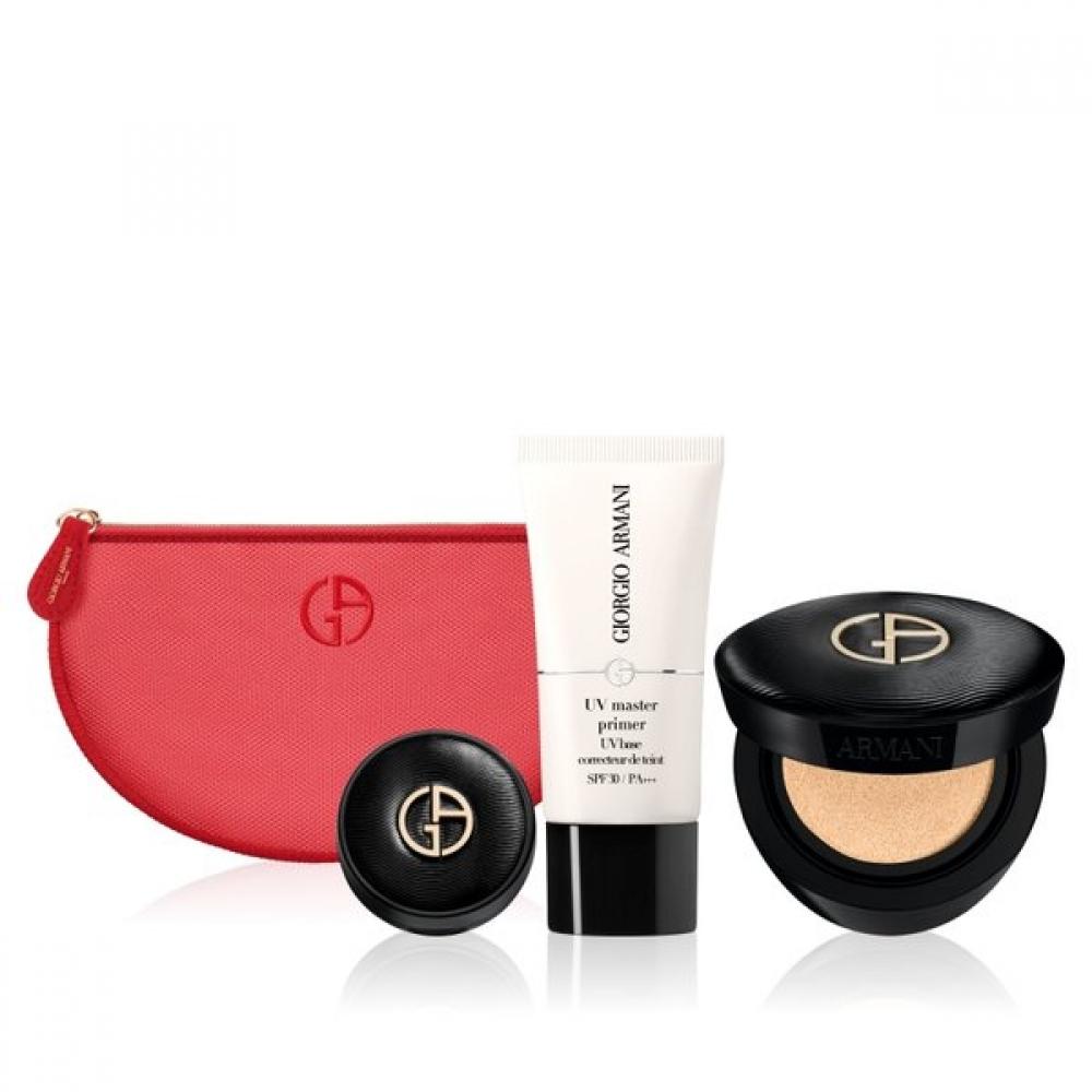 Armani Beauty Luminous Silk Prima Glow Cushion Uv Master Primer Set
