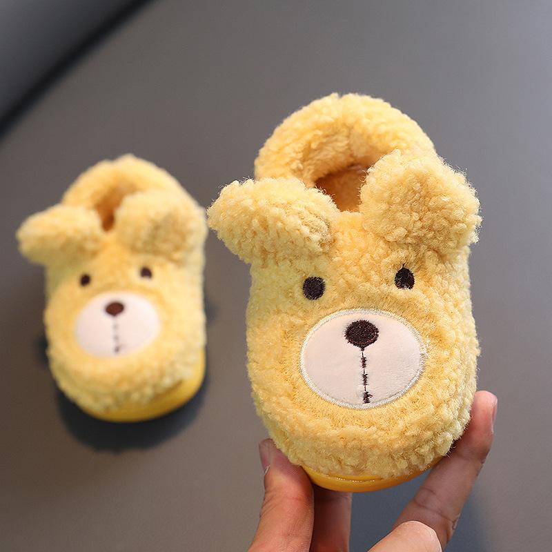 Детские хлопковые тапочки, Осенне-зимние мультяшные хлопковые тапочки для мальчиков, Домашние сумки и зимние теплые детские хлопковые туфли