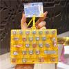 Cute Portable Decompression Toy 26 Key Sensory Push Button Toy Fashion Bag Pendant for Daily Time Killing