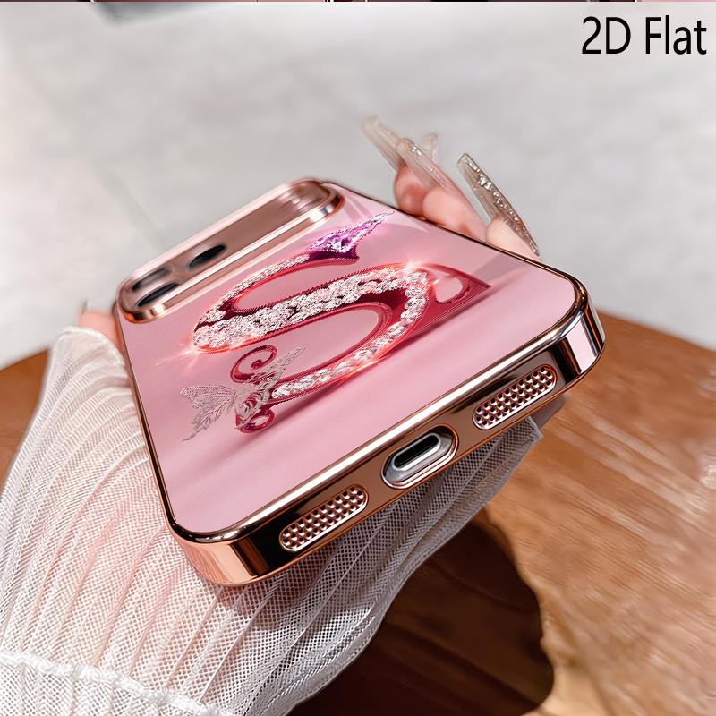 Защитная крышка для телефона Diamond S 2DFlat для iPhone17 18 16 15 14 13 12 11 Pro Max XS XR 8 7Plus, противоударная задняя крышка
