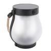 Solar Lantern for Outdoor Rainproof Hemp Rope Hanging Flame Flickering LED Garden Light for Camping Yard Pathway Patio