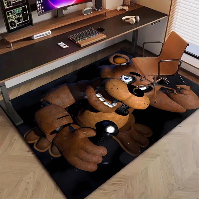 1pc Freddy bear2 Design Printed Area Rug Carpet for Bedroom Living Room Home Decor Rugs Mat Non Slip Mat Rug for Bedside