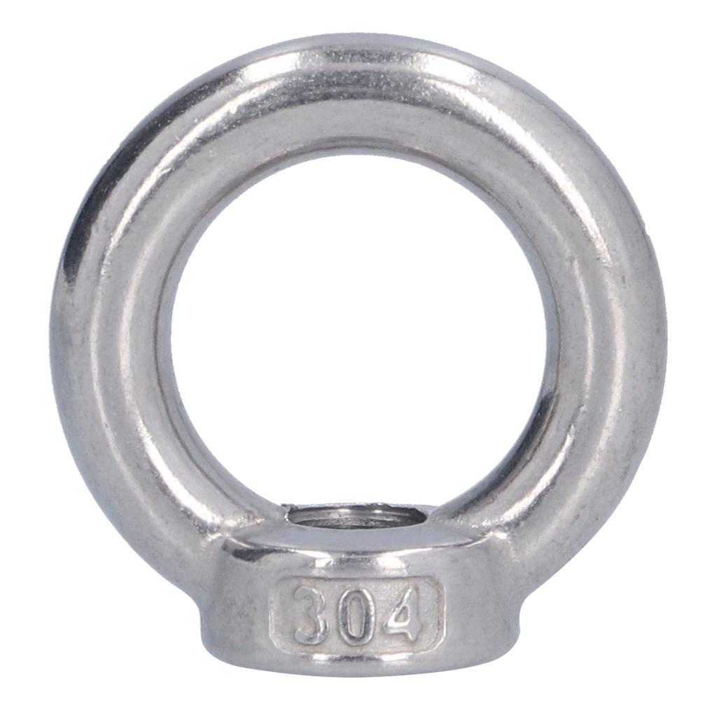 10Pcs Lifting Eye Nut Stainless Steel   Shape Fastener Tools for Forestry Machinery