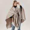Cashmere Imitation Cloak Shawl Solid Color Windproof Soft Warm Ladies Shawl Jacket Women Autumn Winter Scarf Shawl