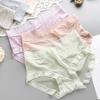 Wearable Women Briefs Solid Color Nylon Daily-Wear