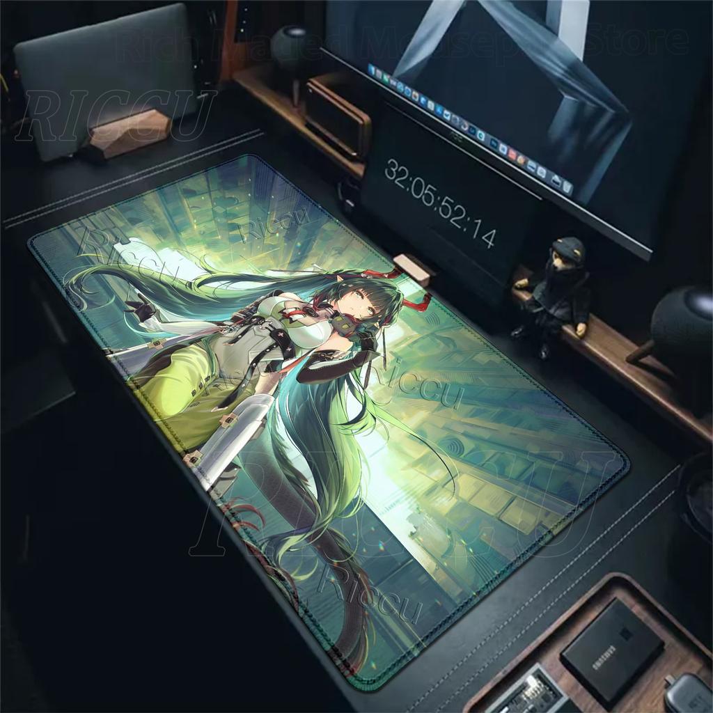 Arknights Endfield Чжуан Фанъи HD Коврики для мыши XXL Красивые Аниме Клавиатура Геймер Милая Девушка Игровой Коврик для стола Защита Декор Ковер