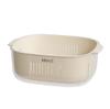 Двухъярусная корзина-сито для кухонной раковины для мытья овощей и фруктов