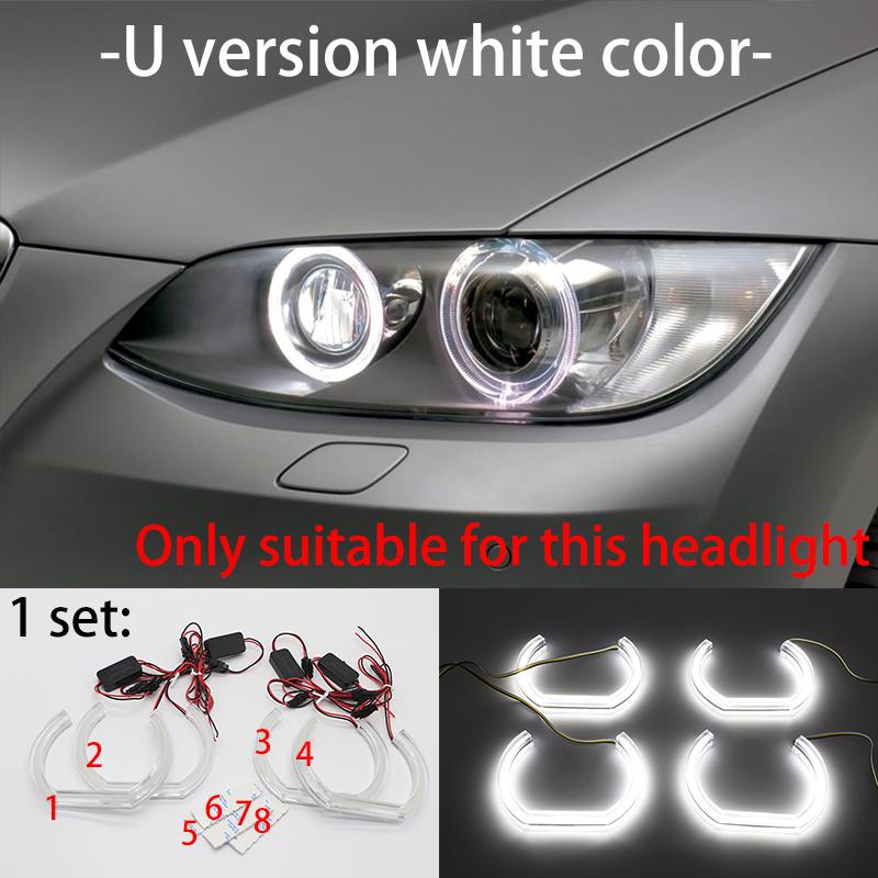 Excellent DTM Style Ultra bright led Angel Eyes DRL rings Retrofit Accessories for BMW 3 series E90 E91 E92 E93 M3 2005-12