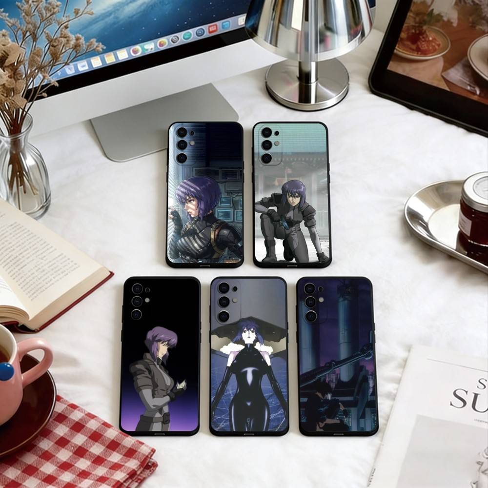 Чехол для телефона «Призрак в доспехах» Мягкий черный Для Samsung S25,S24,S21,S22,S23,S30,Ultra,S20,Plus,Fe,Lite