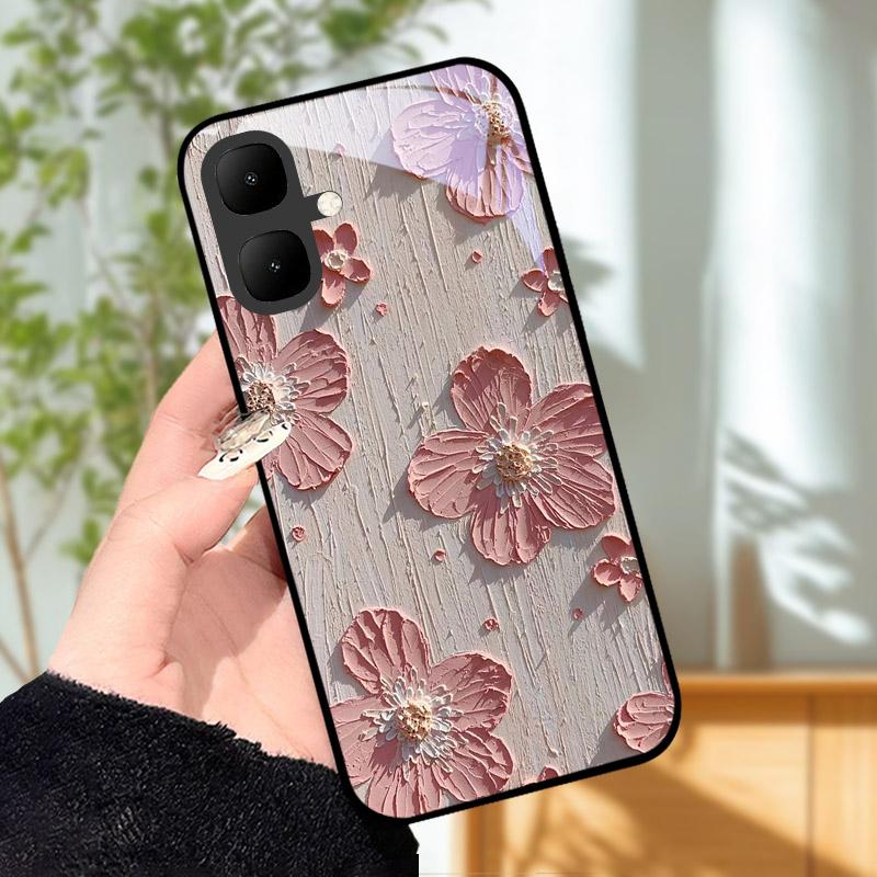 Для Infinix Smart 10 X6725 Чехол Закаленное Стекло Ударопрочная Задняя Крышка Чехлы Для Телефона Для Tecno Pop 10 Защитный Чехол Для Камеры Fundas