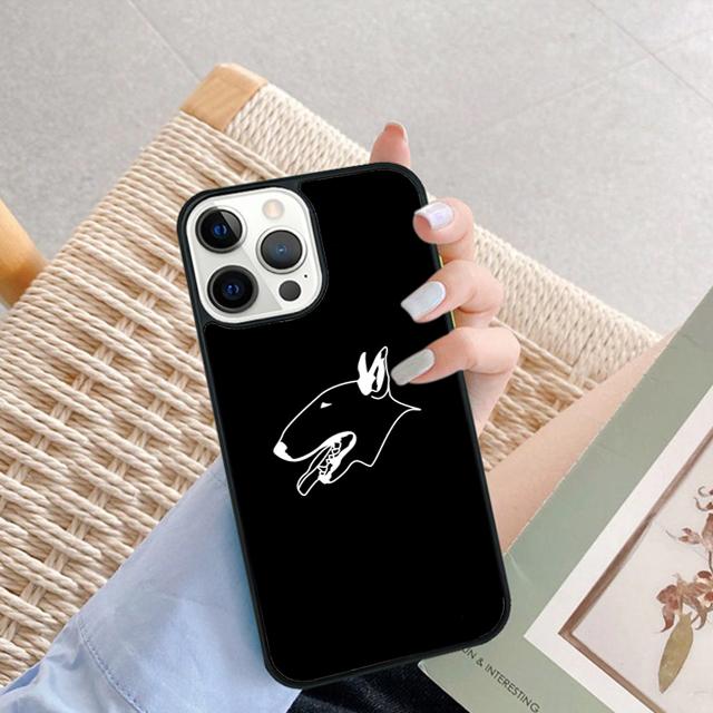 Bull Terrier Dog Puppies Funny Phone Case For iPhone 16 15 14 plus XR XS 11 12 13 Pro max Bumper Shell Cover coque