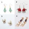 Новые Женские Рождественские Подарки Серьги Снеговик Рождественская Елка Серьги Капли Санта Клаус