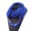 1Pcs Cotton Linen Necklace Scarf Resin Pendant Head Scarves  Costume Bead Decoration Accessories
