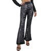 Womens High Waist Wide Leg Pants Sequined Flared Trousers Casual Fashion