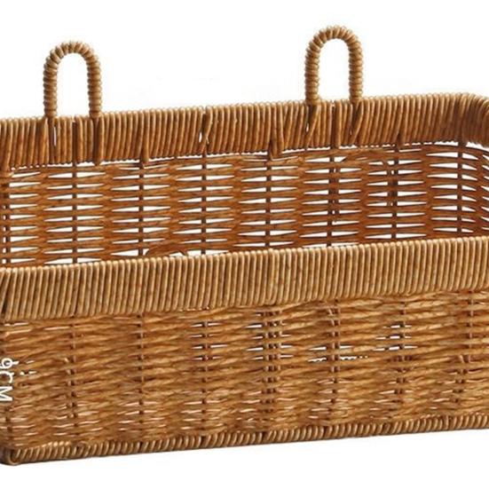 Плетеная корзина для хранения, настенный органайзер для овощей, дышащий дизайн, большая вместимость, легко