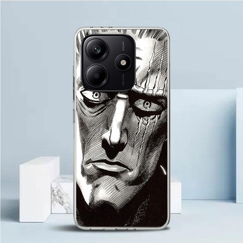 One P-Punch-Man Saitama King Phone Case For Xiaomi Redmi Note 15 14 14S 13 12S 12 Pro Plus 11S 11 11T 11E 10S 10 + Soft TPU Back