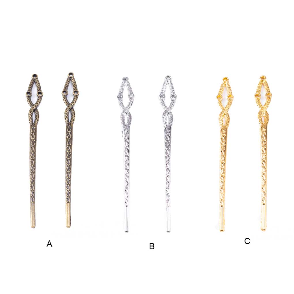 Заколка для волос Цинковый сплав Винтаж Женские аксессуары Закладка Тугая боковая застежка Кисточка Антикварные заколки DIY Девичьи принадлежности Заколка