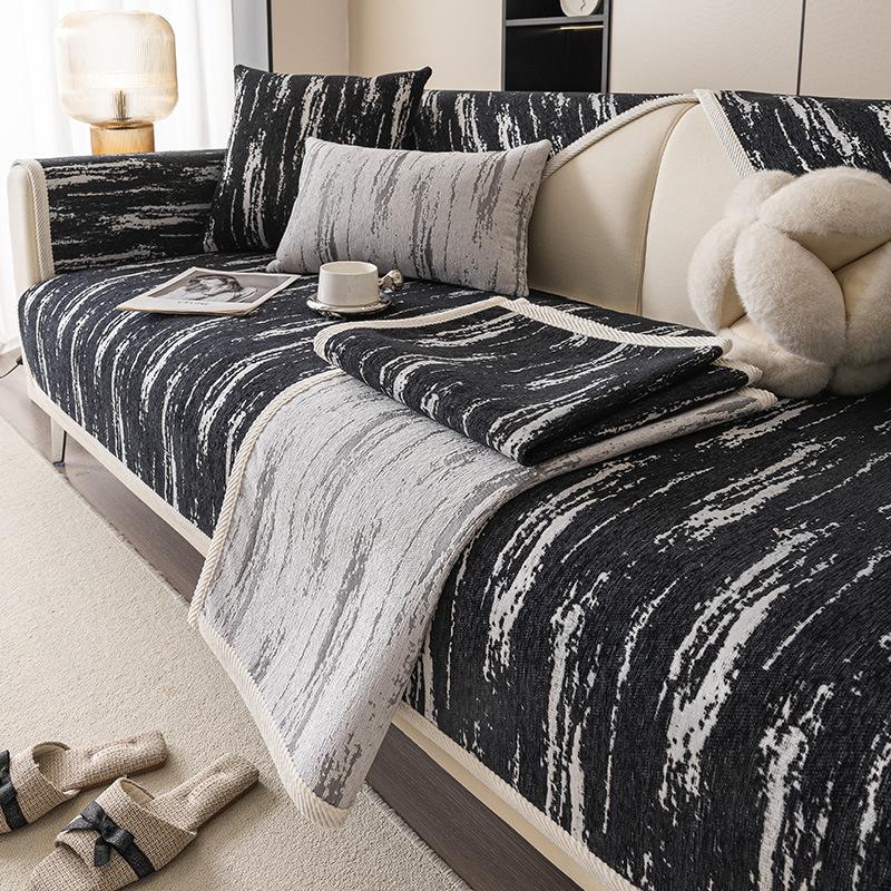 New Chenier Sofa Cushion High-Grade Four-Season Universal Seat Cushion, Non-Slip Sofa Cover, Seat Cushion Cover Cloth