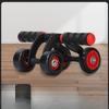 Automatic Rebound Quad Round Abdominal Training Wheel Roller Male Women's Abdominal Gym Device Home Fitness Equipment Wholesale