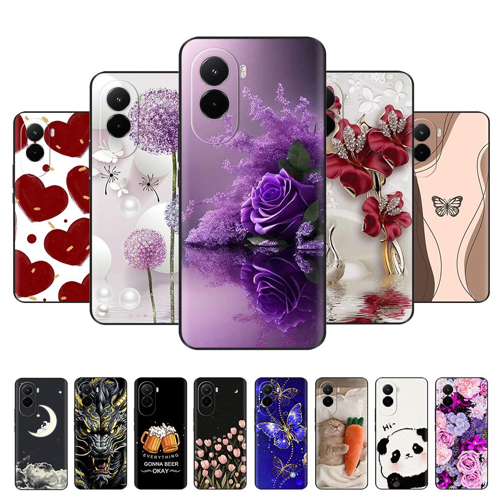 Чехол для Poco M7 4G Силиконовый Защита Камеры Задняя Крышка Для Xiaomi PocoM7 4G ТПУ Мультяшный Funda Poco M7 4G M 7 Чехол для Телефона Coque