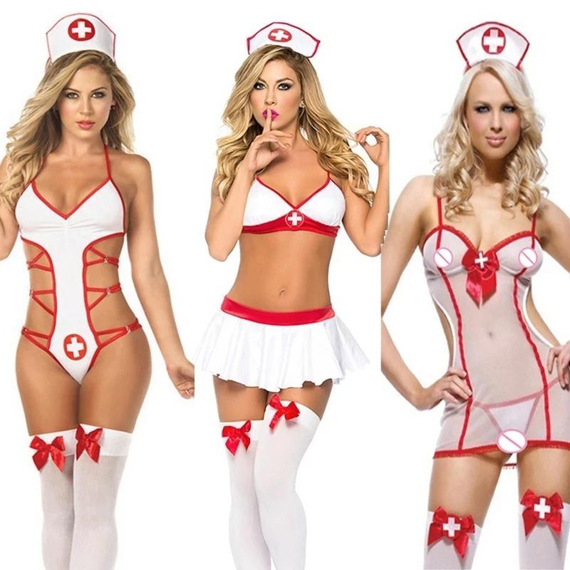 Горячая сексуальная женщина нижнее белье Babydoll платье горничной униформа костюм ролевая игра экзотическая одежда сексуальное нижнее белье косплей экзотические костюмы