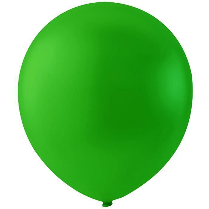 Ballon - HAPPY MOMENT - Réf 59165 - Caoutchouc naturel - Vert - Hélium compatible