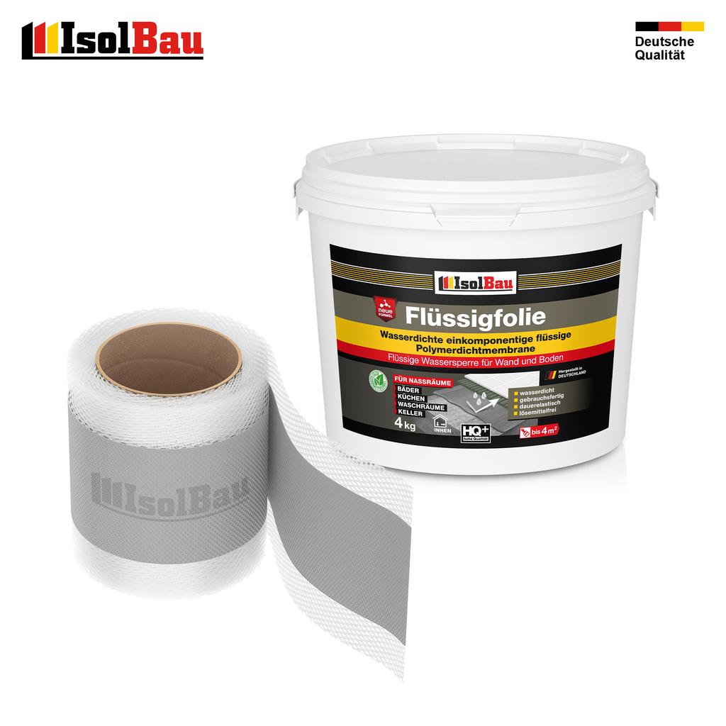 Dichtset 108G Liquid Foil 4kg Sealing Tape 5m