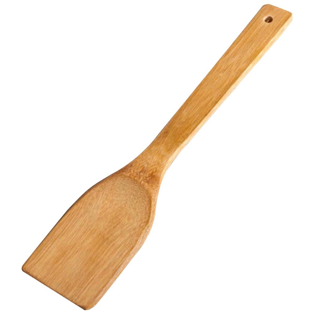 Бамбуковая деревянная лопатка Кухонная утварь Кухонные принадлежности Инструменты для приготовления пищи Столовые приборы с прорезями Лопатка для риса Гаджеты Ручка для выпечки Посуда Использование принадлежностей