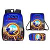Набор мультяшных рюкзаков Соник из дышащей ткани Оксфорд для учеников начальной школы