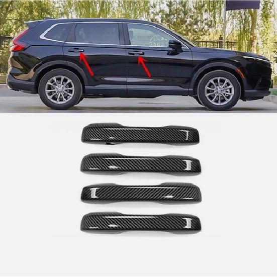 Накладки на ручки дверей автомобиля из углеродного волокна, 4 шт., для Honda CRV CR-V 2022-2025
