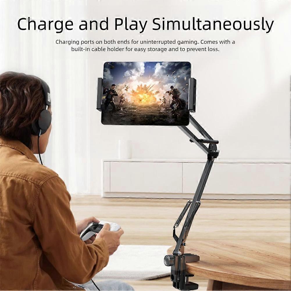 Heavy Duty Desktop Phone Mount for Reading Ergonomic Design Phone Clip for Video Recording Online Classes