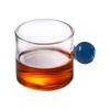 110ml Espresso Cups Small Cup Home Glass Ball Handle Coffee Cup Tea Water Cup Heat Resistant Glass Teacups Juice Mug Table Decor