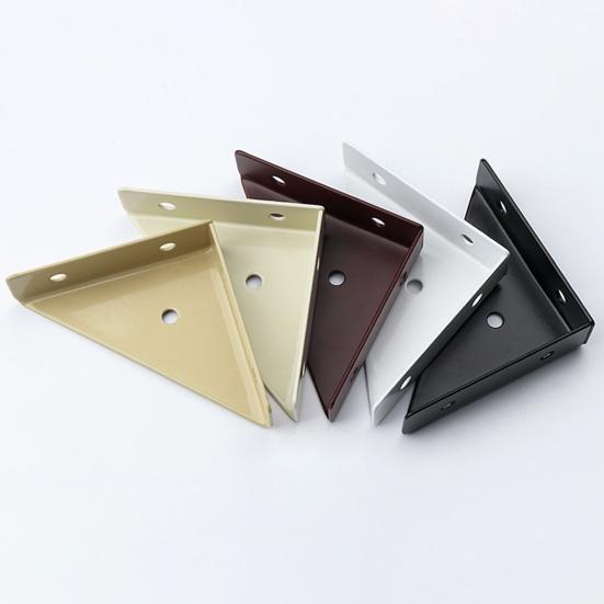 5Pcs Corner Brace Brackets Rustproof Corrosion Resistant Simple Installation 90-Degree Triangle Gusset Corner Brace Fasteners