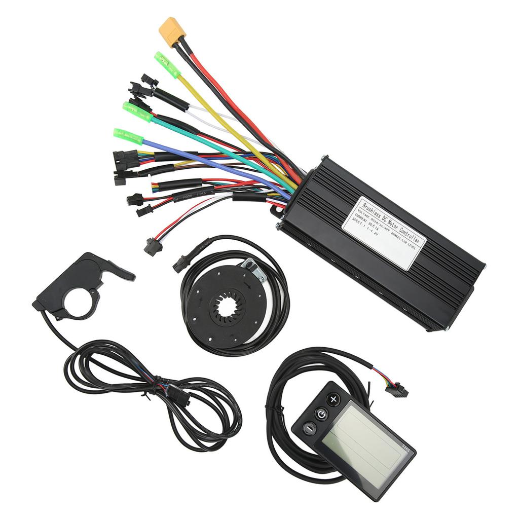 Electric Bike Lithium Battery Modification Controller Kit 30A Sine Wave Controller with Panel DC24 36 48V