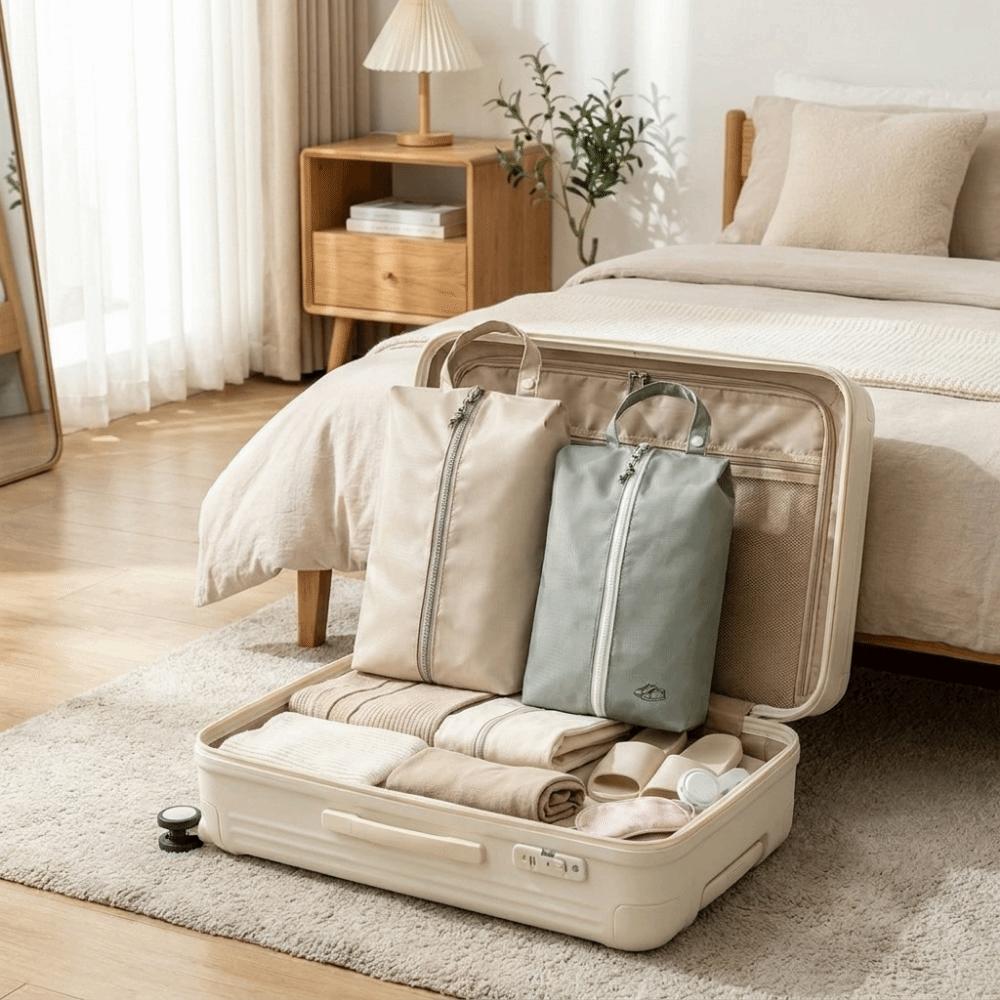 Oxford Cloth Shoe Storage Bag Waterproof Shoes Pouch Multifunctional Shoes Organizer for Home