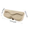 Suede Leather Sun Visor Glasses Case Stable Sunglasses Case Car Glasses Bag  Car  Interior