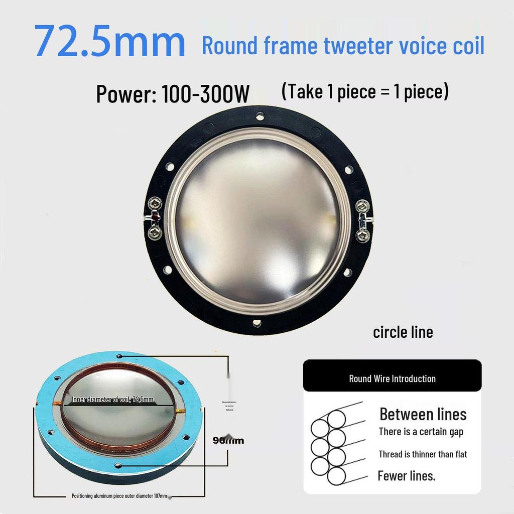 Ремонтные детали для диафрагмы высокочастотного динамика: 25-75 Жила Круглая Плоская Проволока