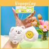 Bee With Samoyed Egg Magnetic Attraction Plush Keychain Toy Pendant Gift Kids