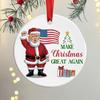 1/2/3/5/10 шт. Рождественские украшения Трампа 2024 года, подвесные украшения Санты, которые сделают Рождество снова великим
