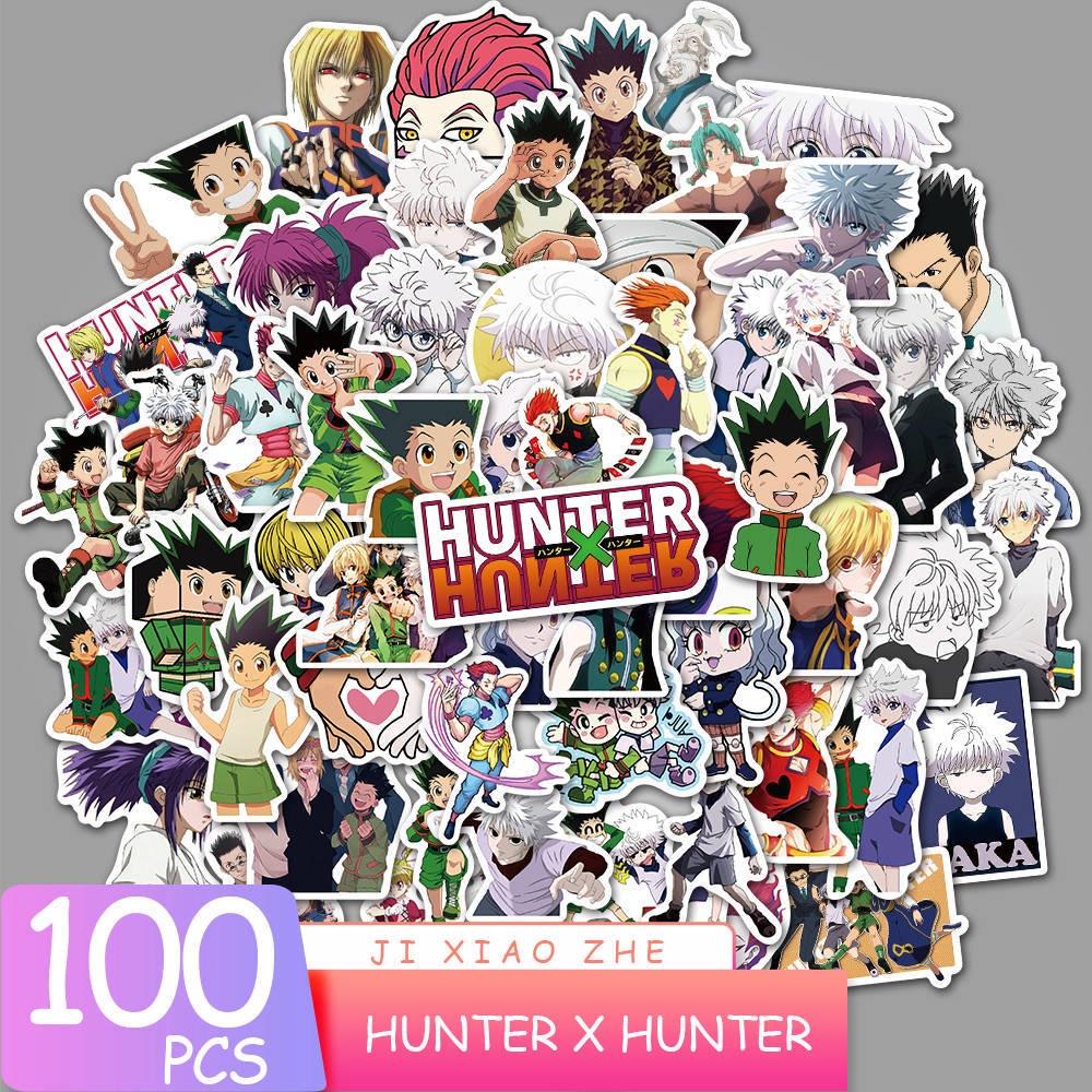 100 штук японских аниме-стикеров с граффити Hunter X Hunter Haikyuu Demon Slayer И многое другое!